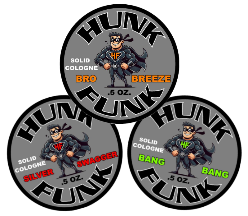 Hunk Funk TRI-PACK (BRO-BREEZE, SILVER SWAGGER, BANG BANG)