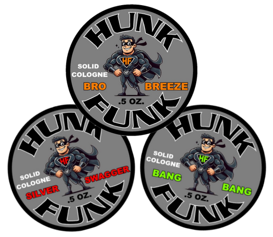 Hunk Funk TRI-PACK (BRO-BREEZE, SILVER SWAGGER, BANG BANG)